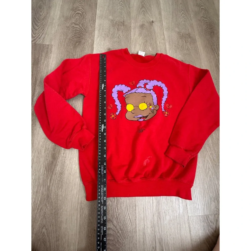 Culture Shop Susie Carmichael Rugrats Graphic Red Crewneck Sweatshirt Streetwear